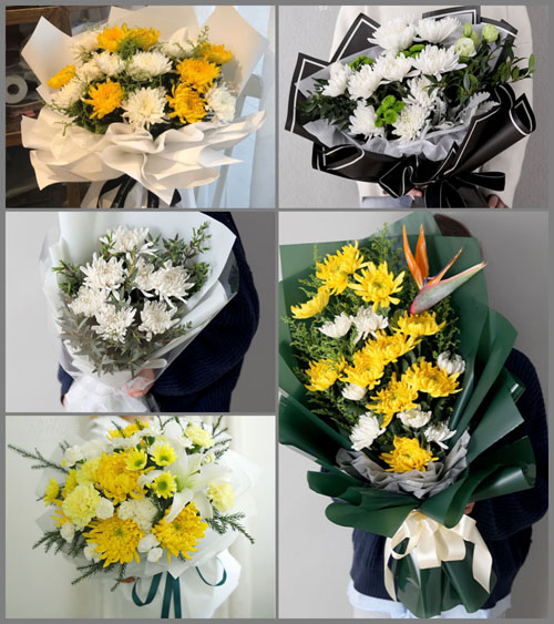 浙江省丽水云和县石塘镇大岗山村白事花束代送